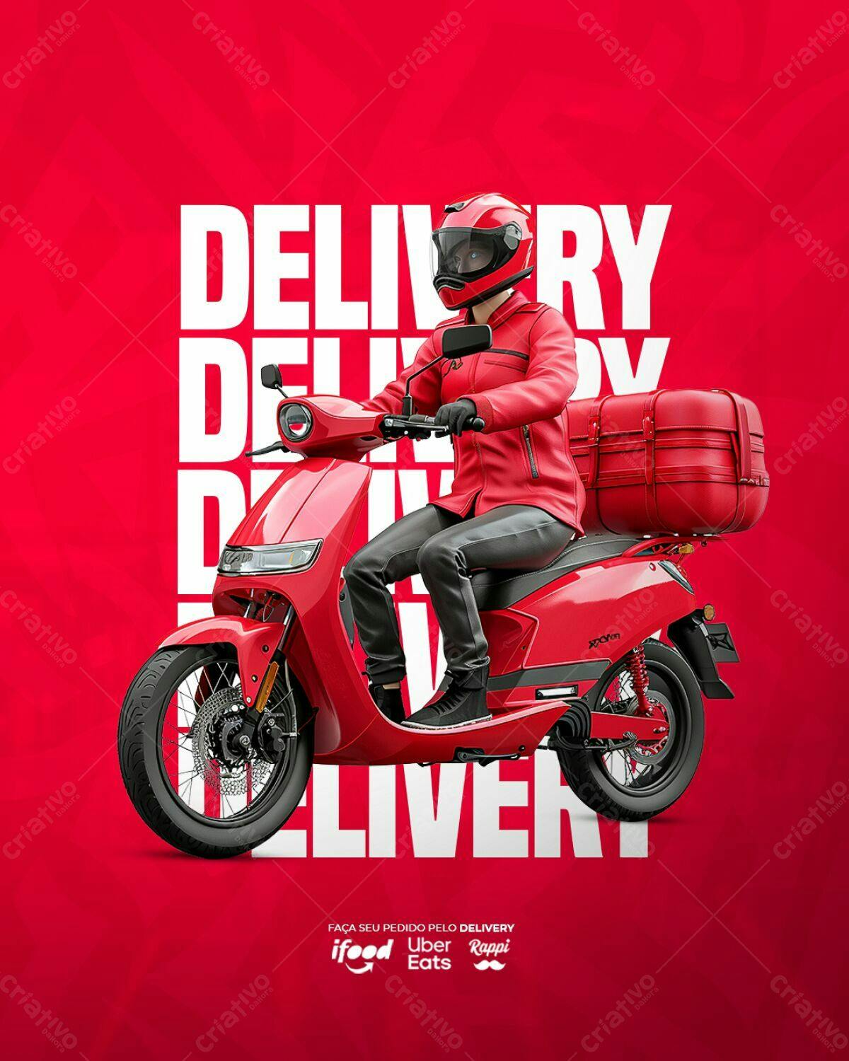Flyer para Delivery PSD Editável