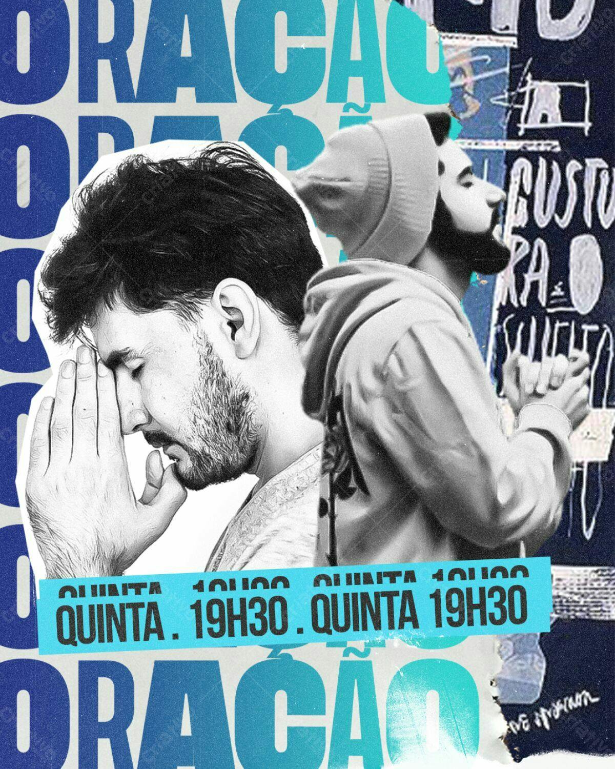 Flyer para Noite de Oração PSD Editável