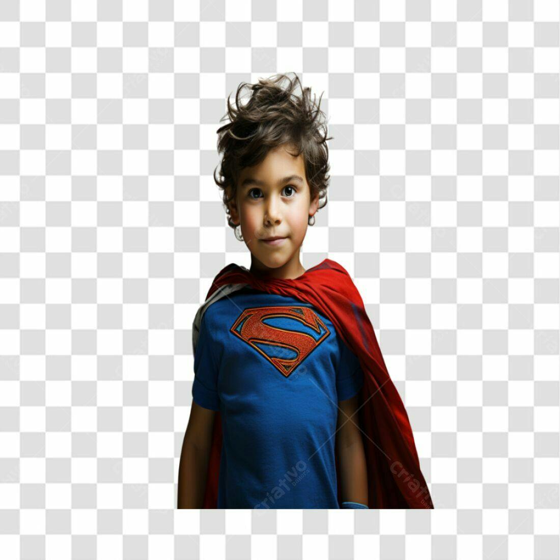 Icone Super Herói Criança PNG com fundo transparente