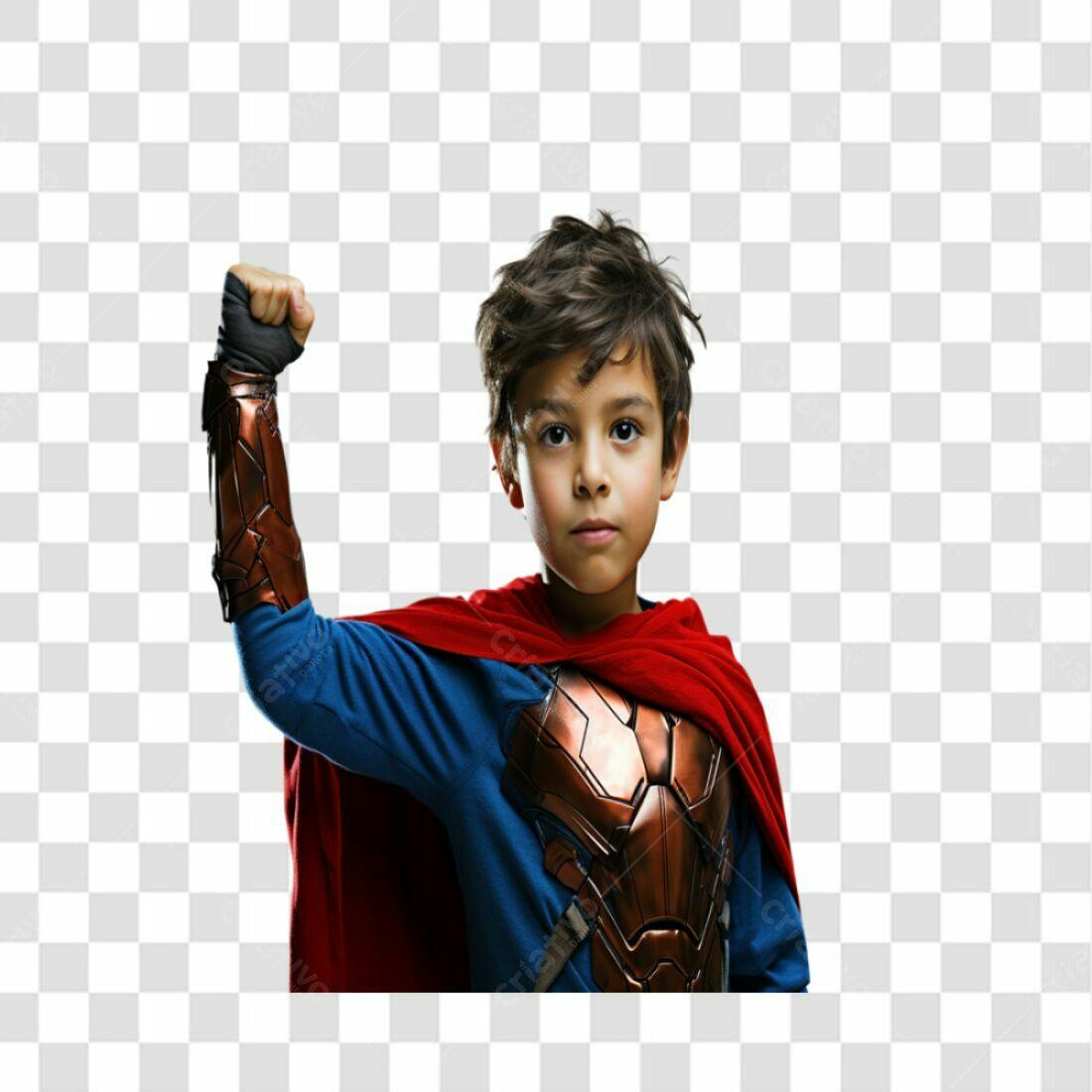 Imagem PNG Criança Super-herói com fundo transparente