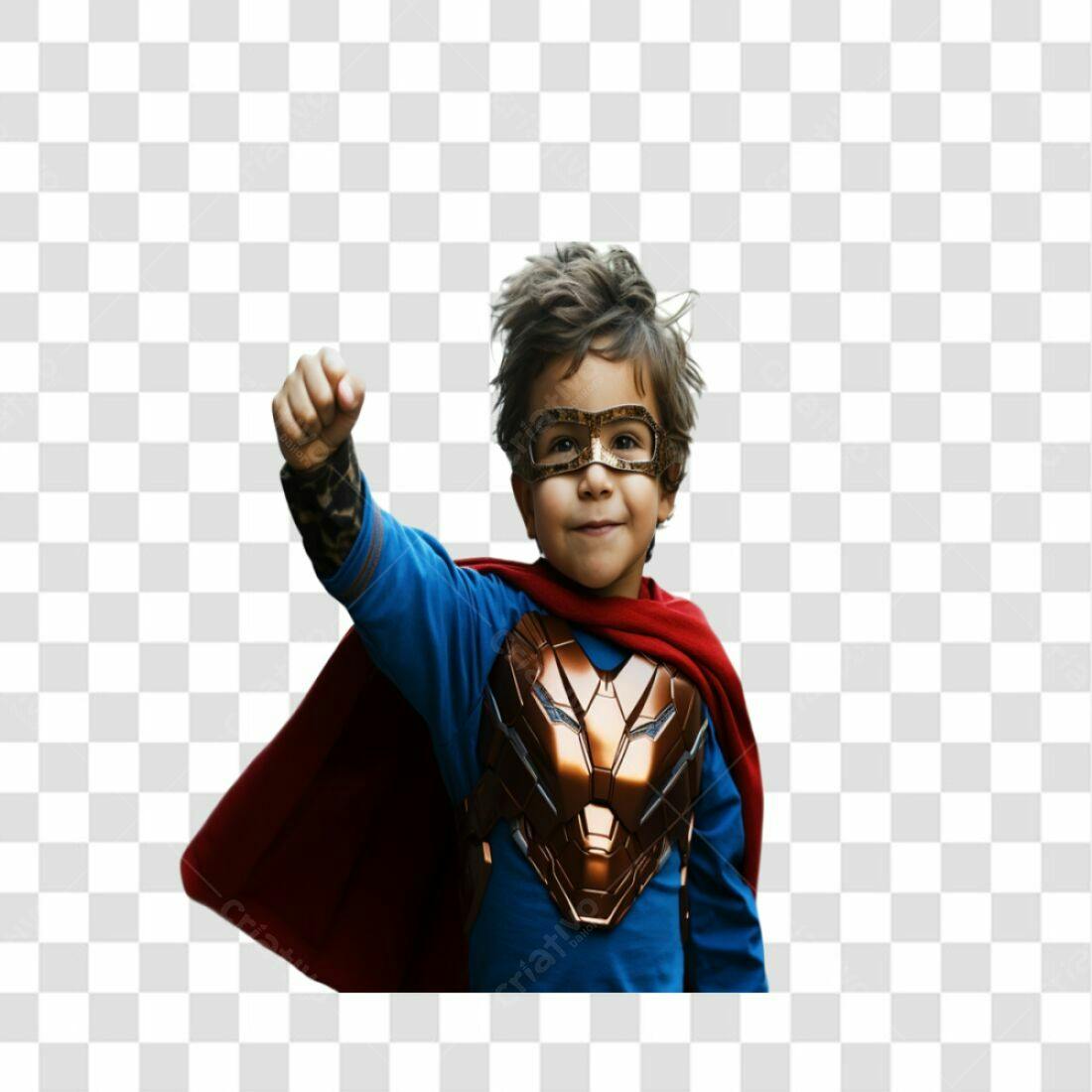 Icone Criança Super Herói PNG com fundo transparente