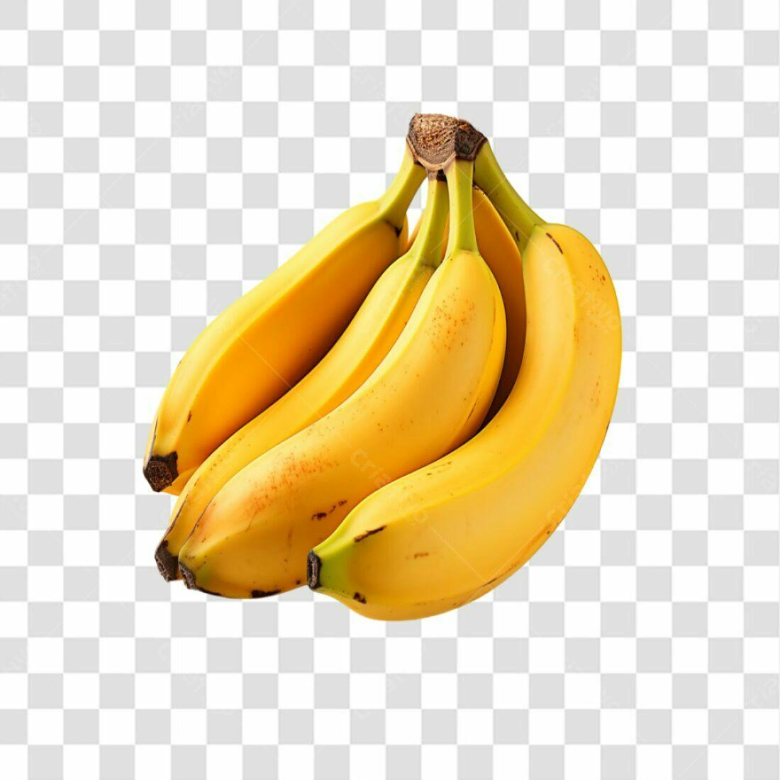 Icone frutas Bananas PNG com fundo transparente
