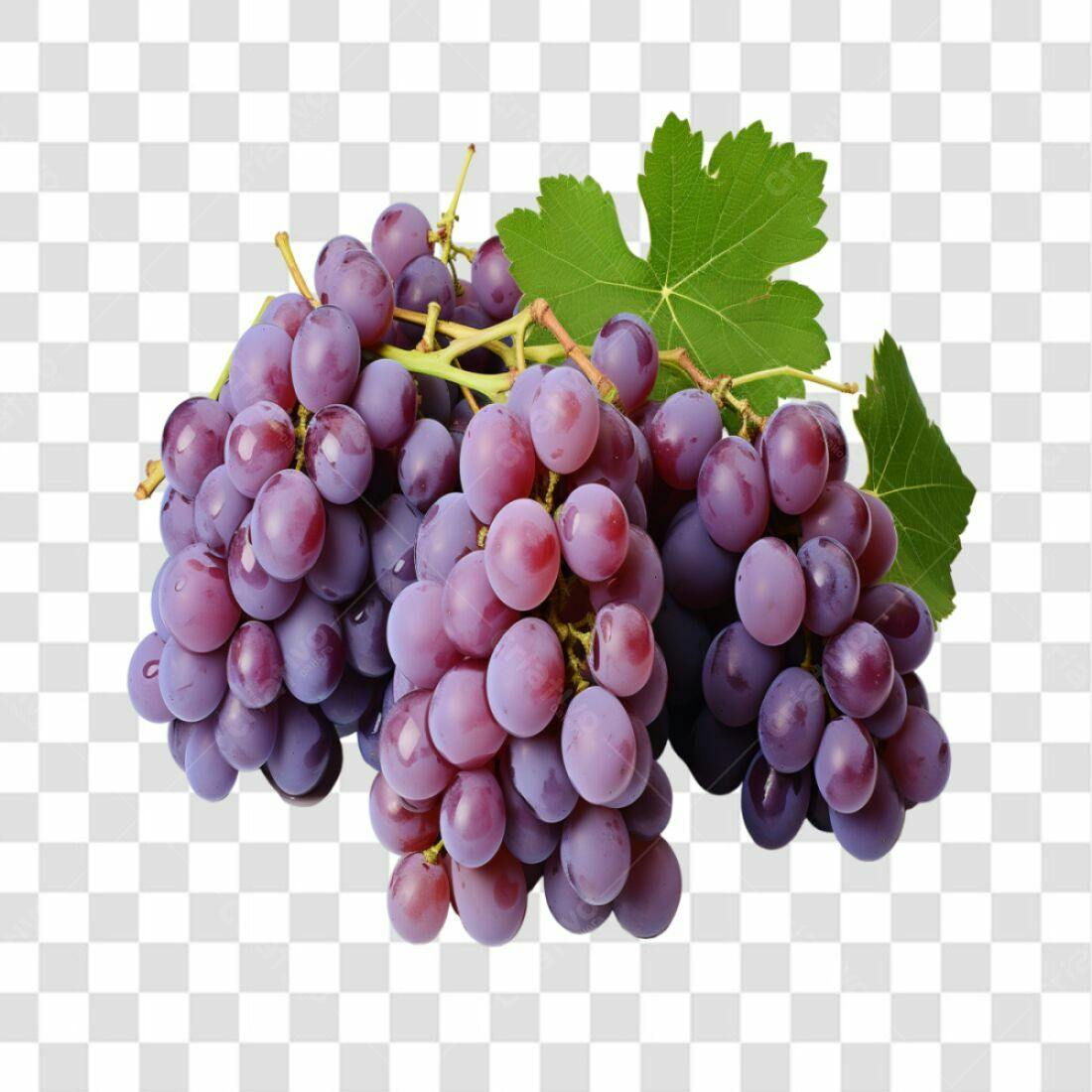 Imagem Uvas Roxas PNG com fundo transparente