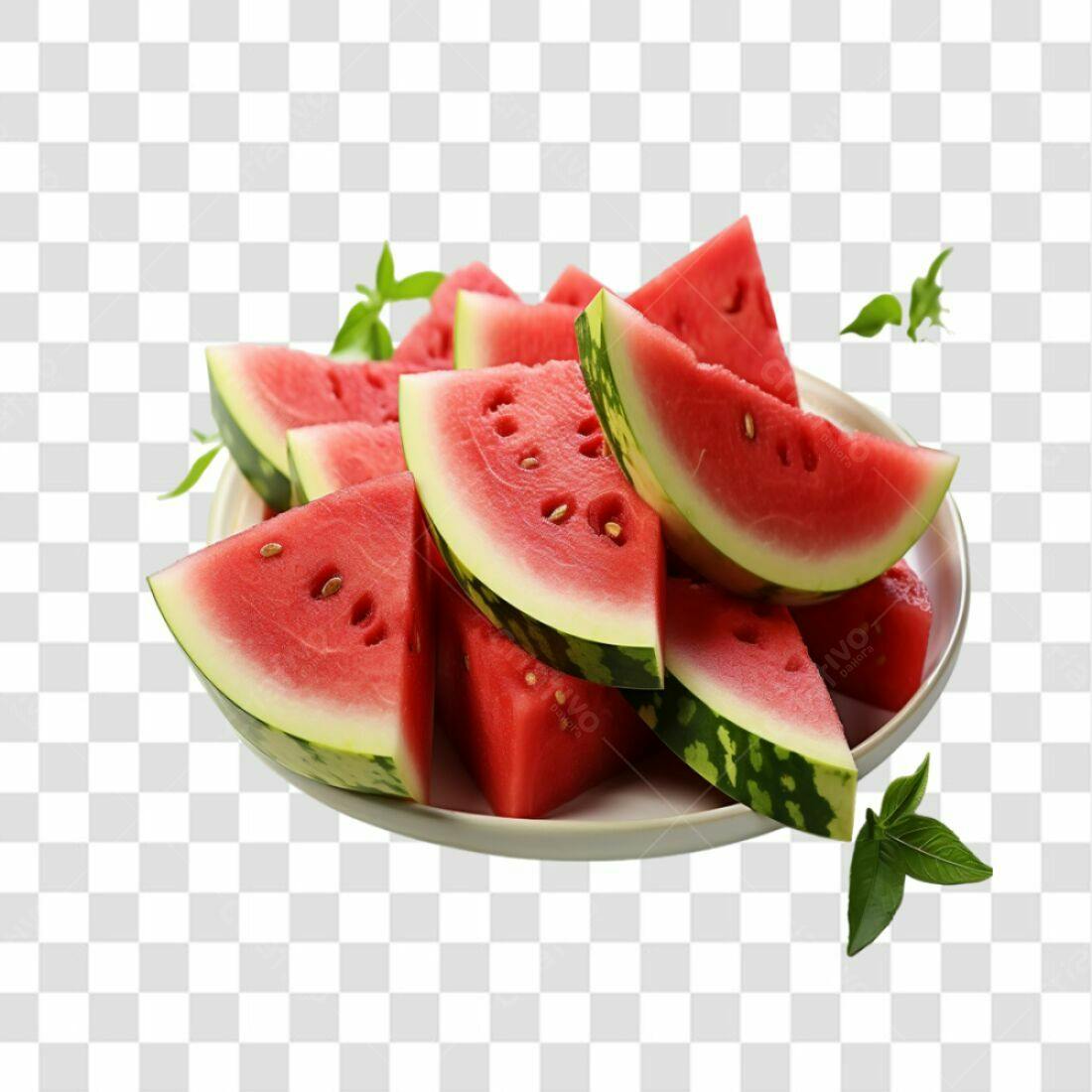 Icone Verão Fatias de Melancia PNG com fundo transparente