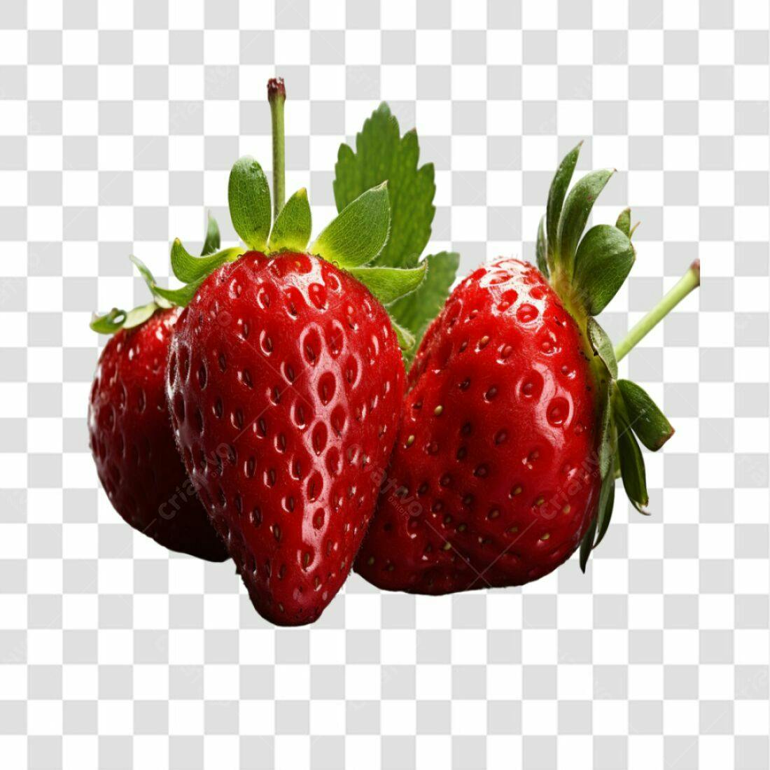 Icone Morango Vermelho PNG com fundo transparente