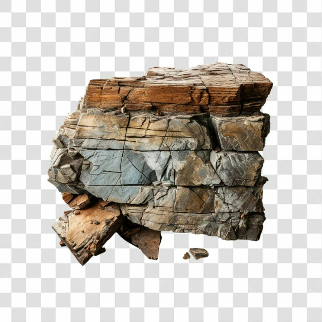 Icone Rocha Textura Marrom Cinza PNG com fundo transparente