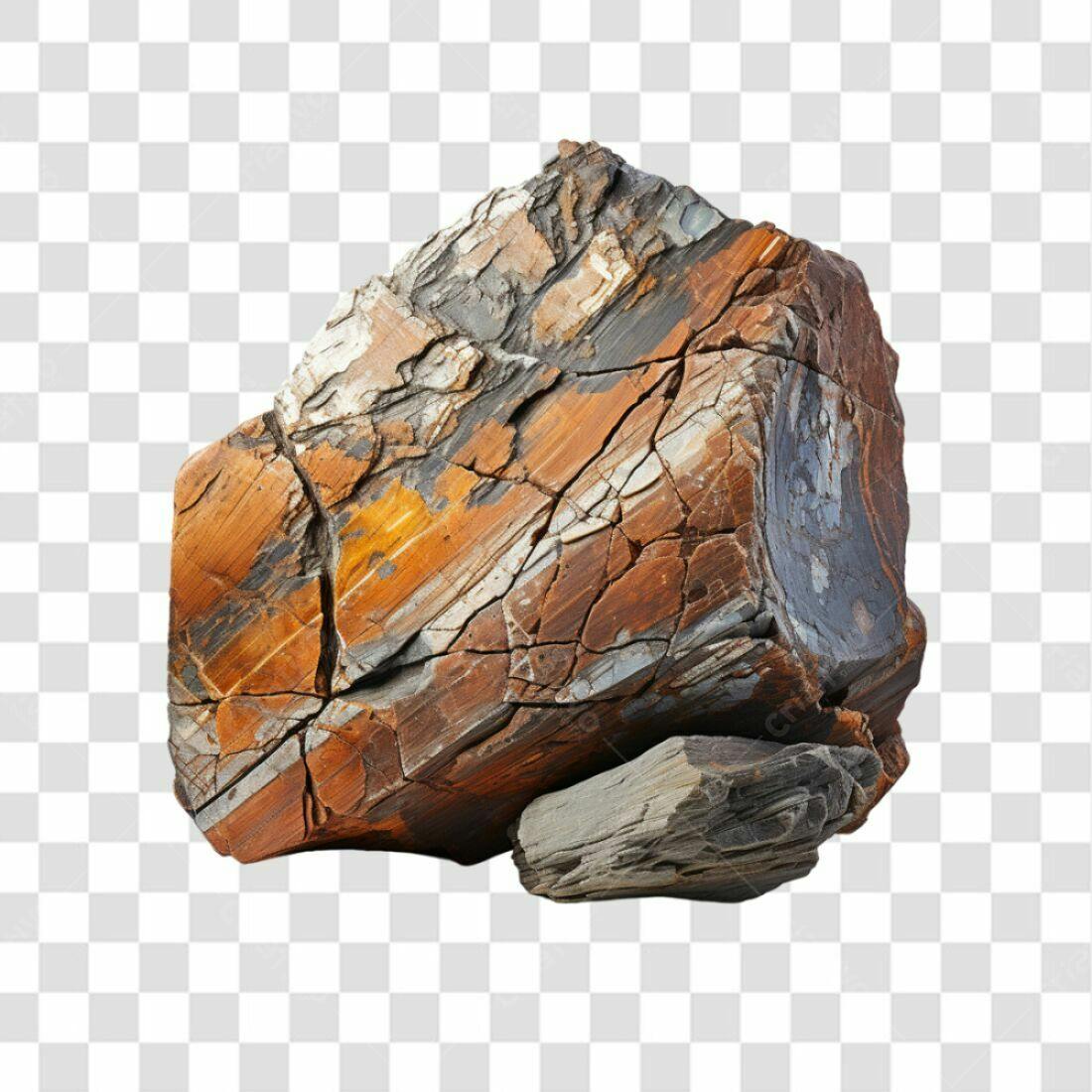 Imagem PNG Pedra Textura Marrom e Cinza com Fundo Transparente