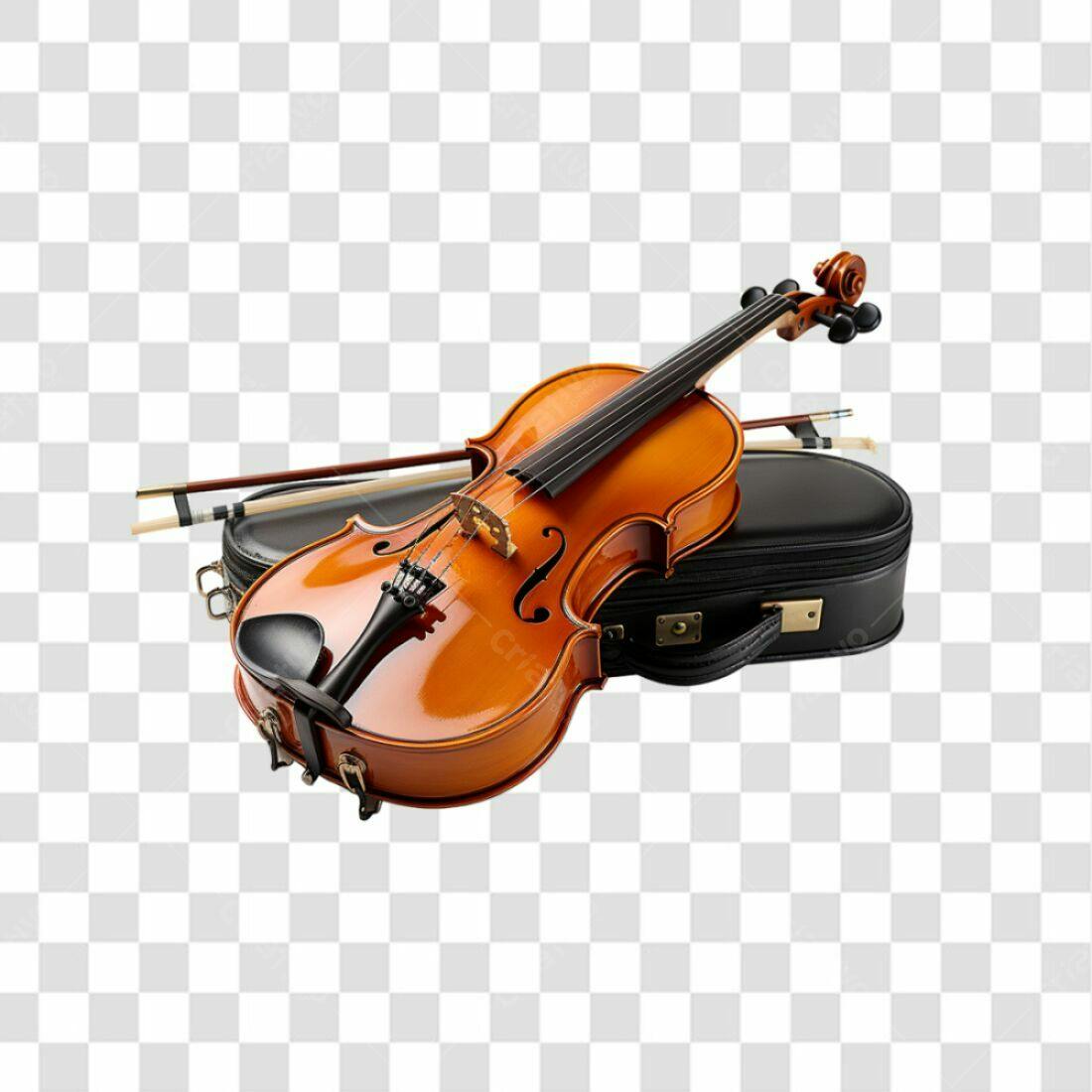 Icone Violino instrumento musical PNG com fundo transparente