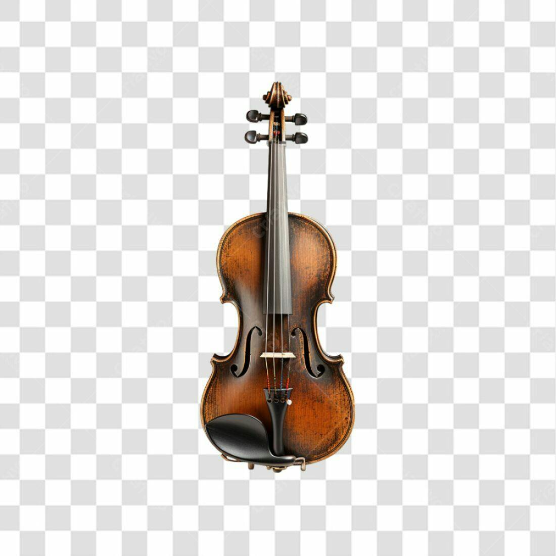 Icone Violino Marrom PNG com fundo transparente