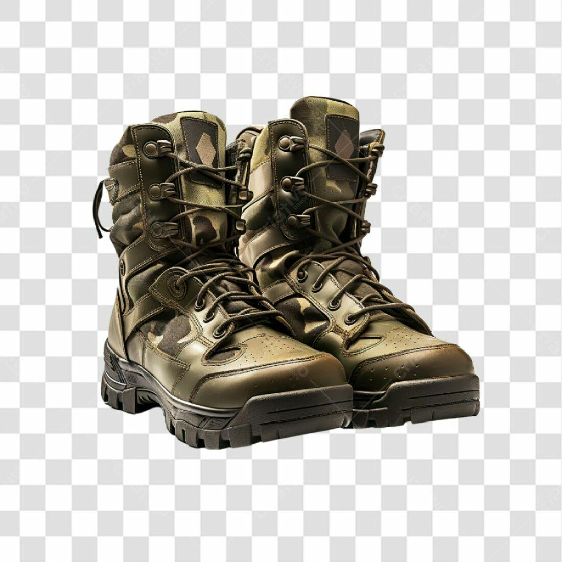 Icone Botas Militares PNG com fundo transparente