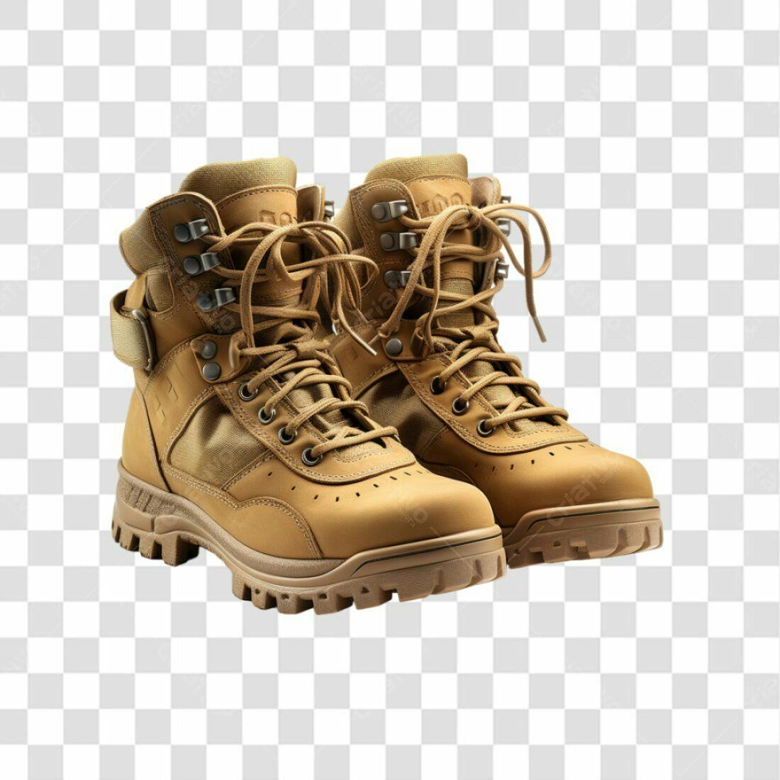 Icone Botas Táticas Bege PNG com fundo transparente