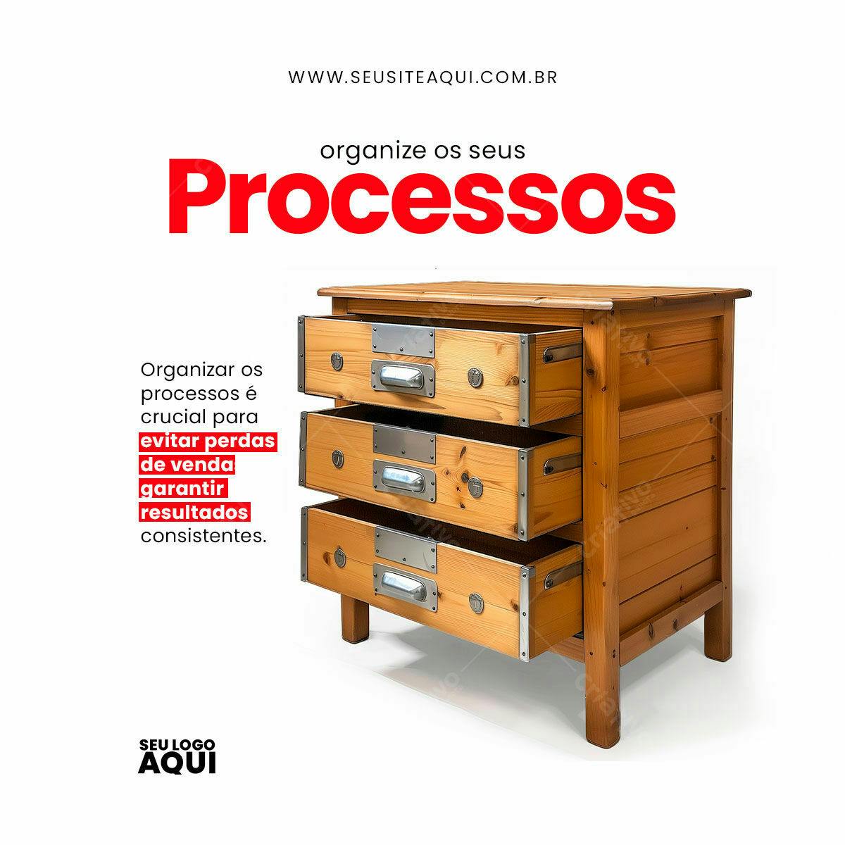 PSD para Organização de Processos de Negócios Editável