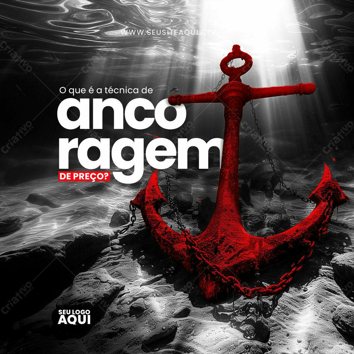 Flyer Ancoragem de Preço PSD Editável