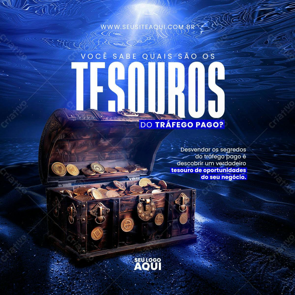 Flyer para Tráfego Pago PSD Editável