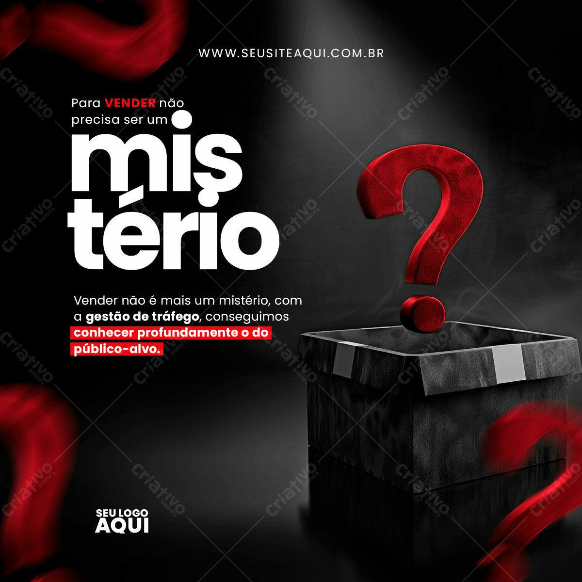 Post para Redes Sociais - Marketing Digital PSD Editável