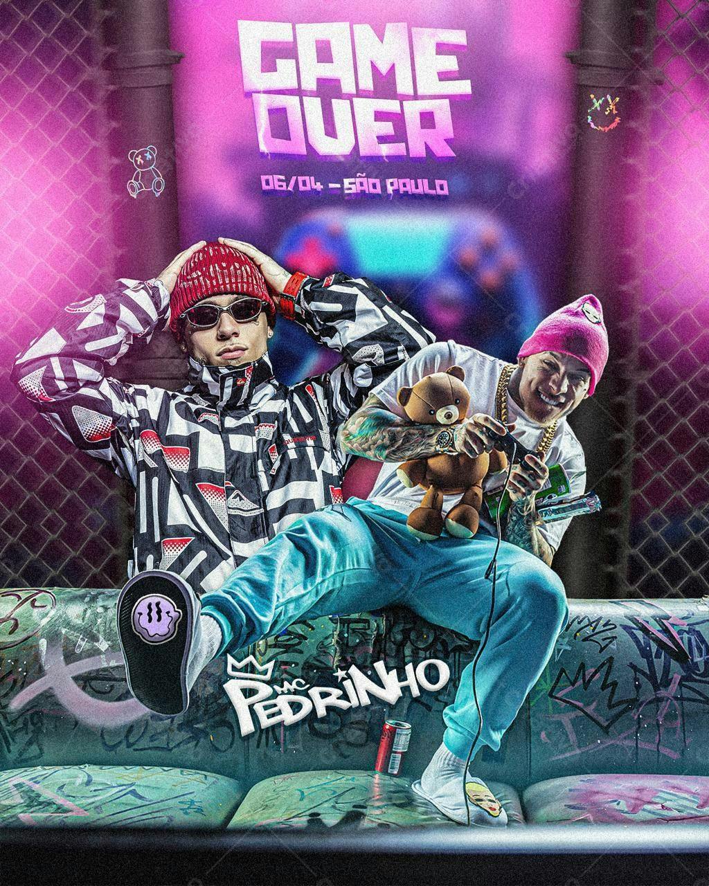 Flyer Show Game Over Mc Pedrinho PSD Editável