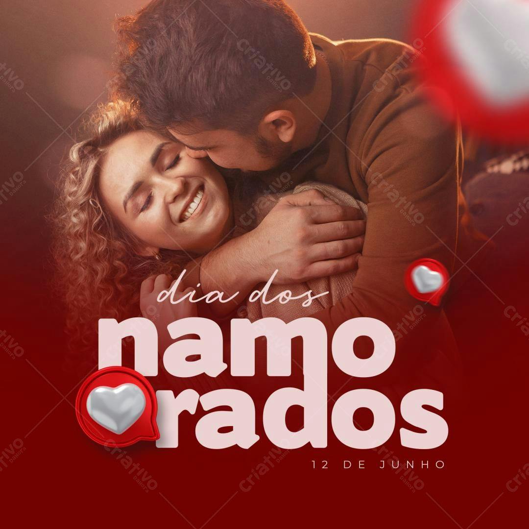 Post para o Dia dos Namorados PSD Editável