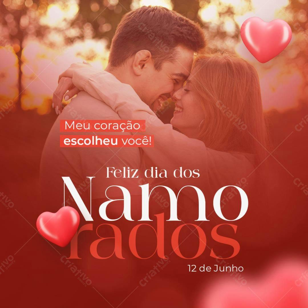 Postagem Dia dos Namorados PSD Editável