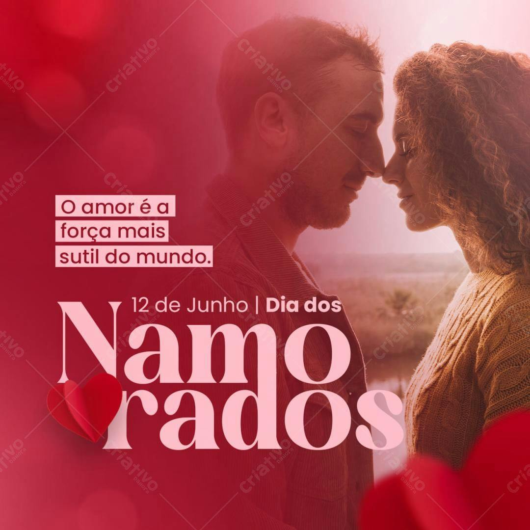 Post para Dia dos Namorados PSD Editável
