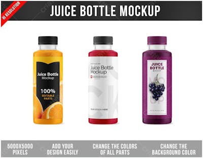 Garrafa De Suco Mockup