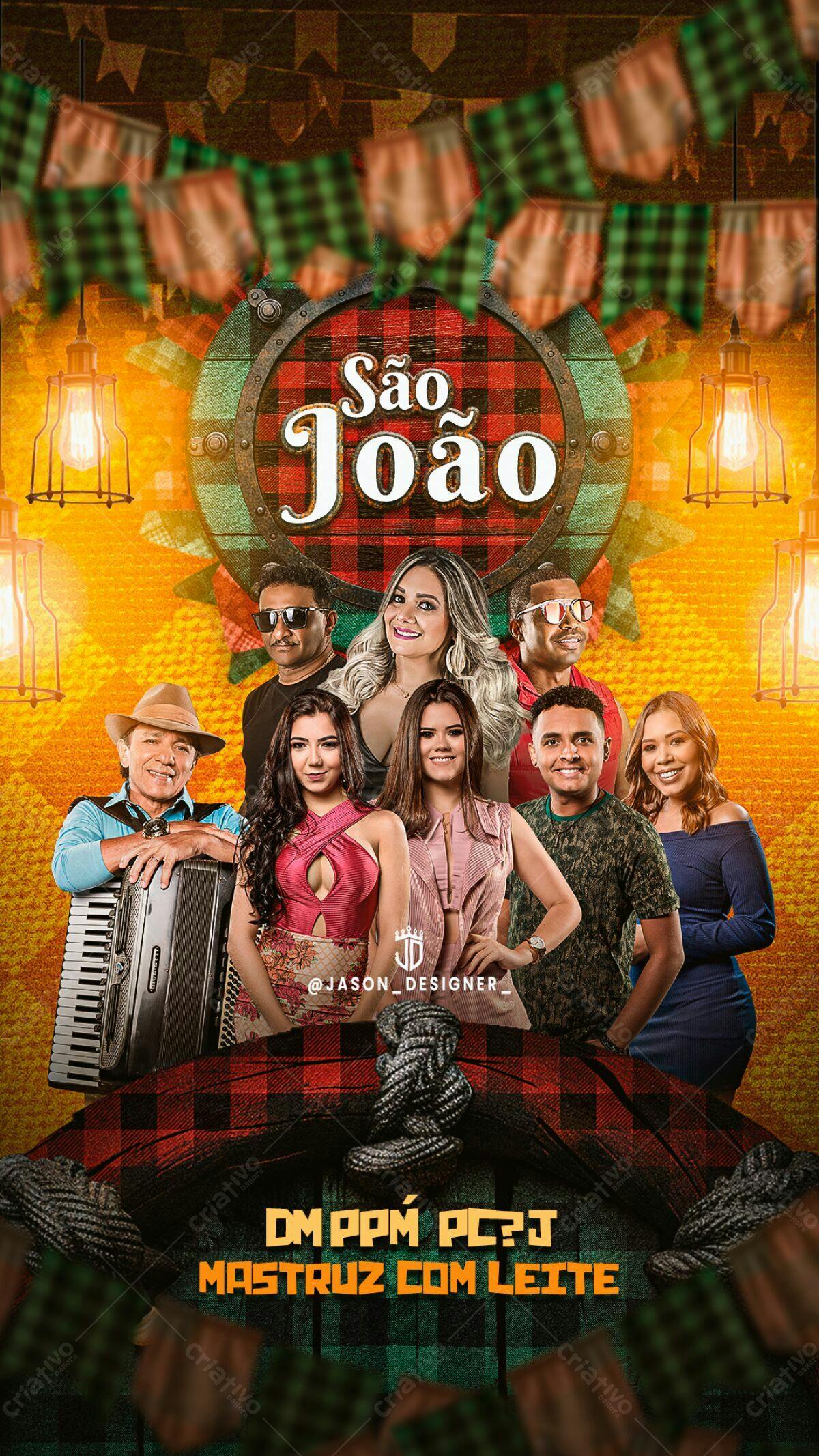 Flyer Festa de São João PSD Editável
