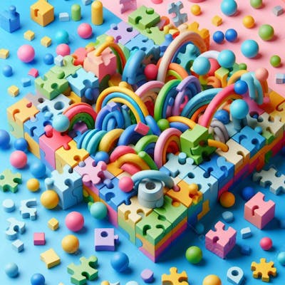 Composição De Fundo Em Tema Do Autismo Abril Azul I.a V.4