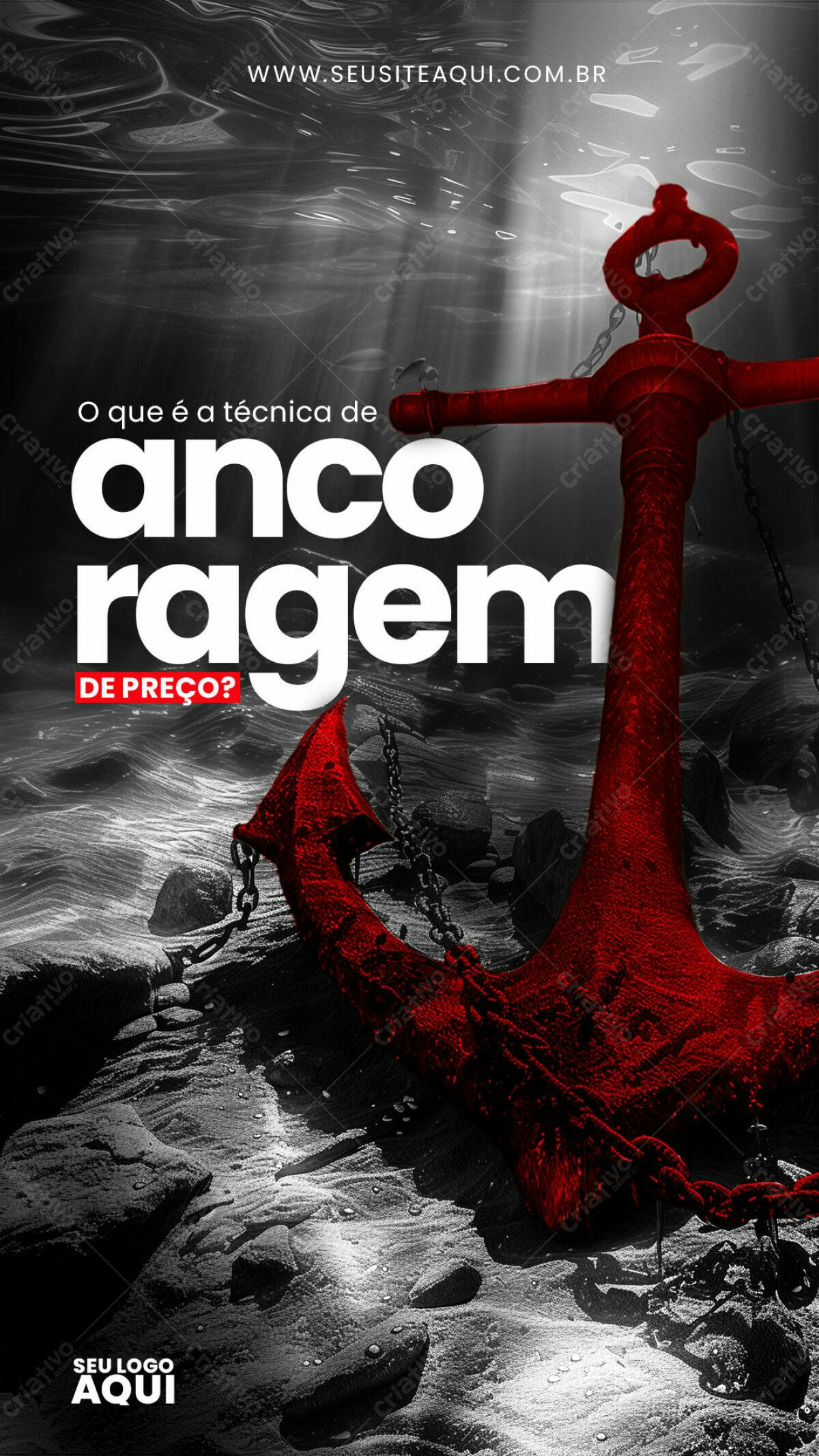 Flyer Ancoragem de Preço PSD Editável