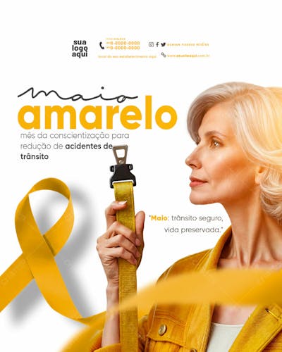 maio amarelo prevenção aos acidentes de trânsito