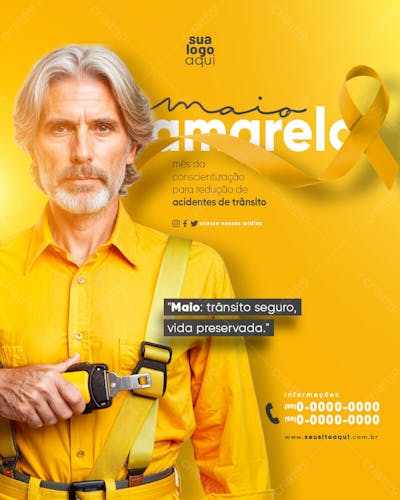 maio amarelo prevenção aos acidentes de trânsito