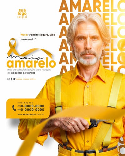 maio amarelo prevenção aos acidentes de trânsito