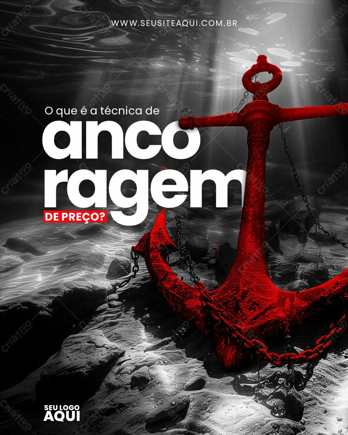 Flyer Ancoragem de Preço PSD Editável
