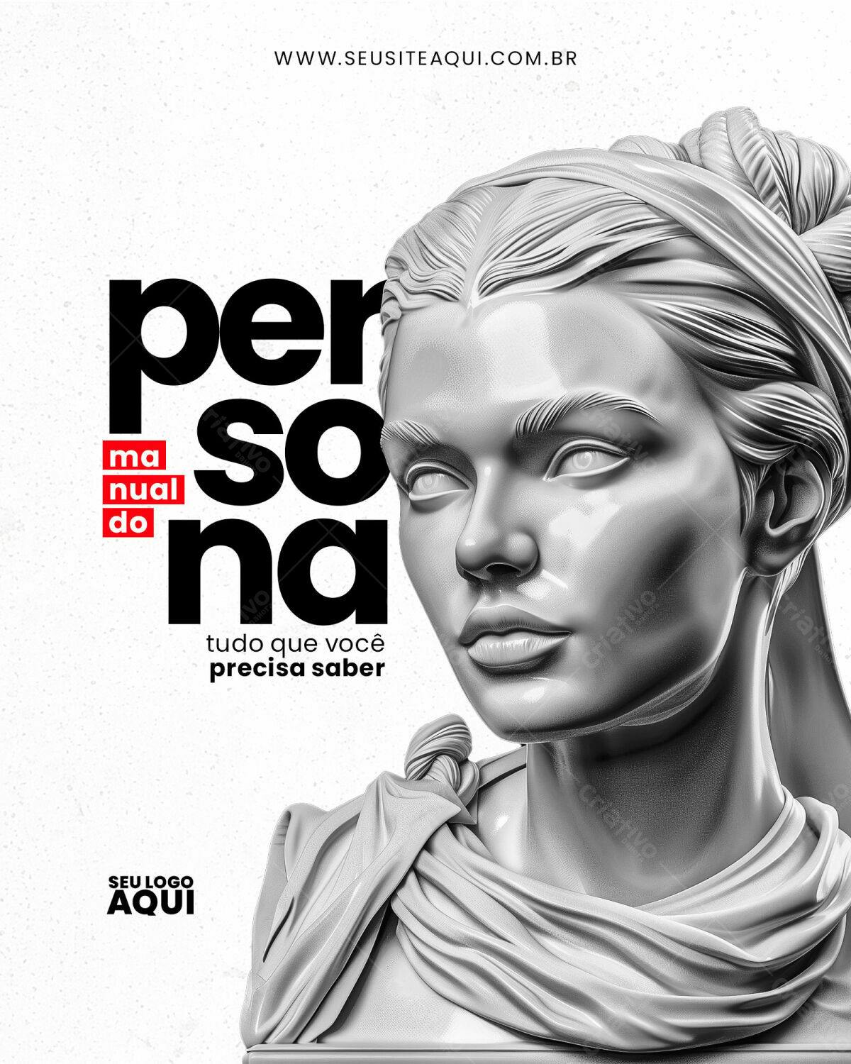 Flyer Modelo de Personagem PSD Editável