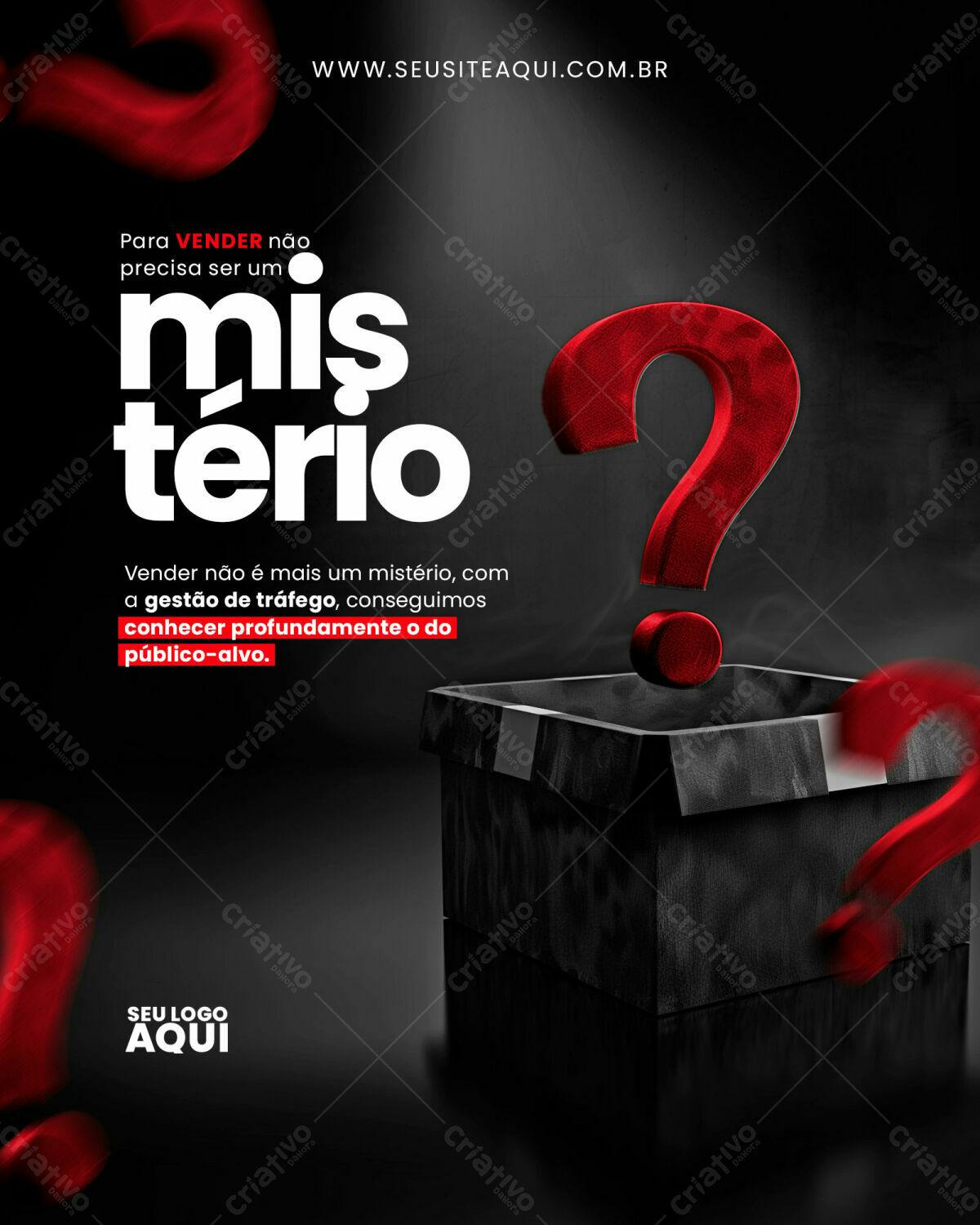 Flyer para Gestão de Tráfego PSD Editável