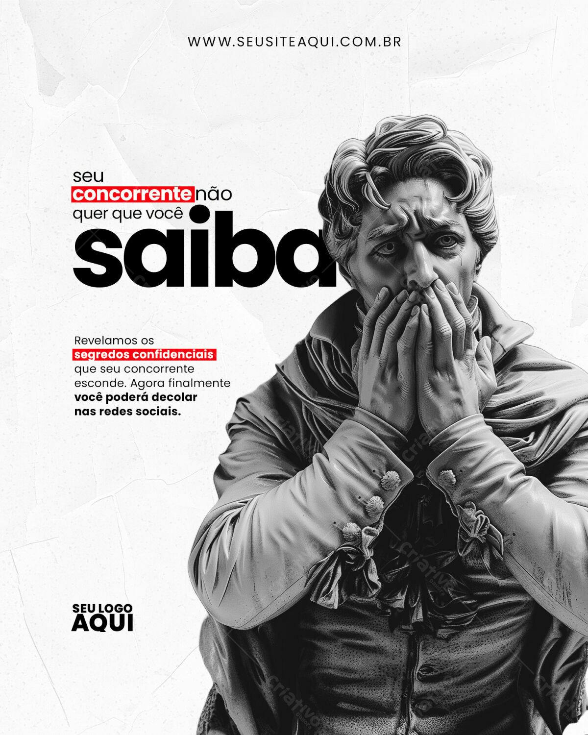 Flyer Segredos de Negócios PSD Editável
