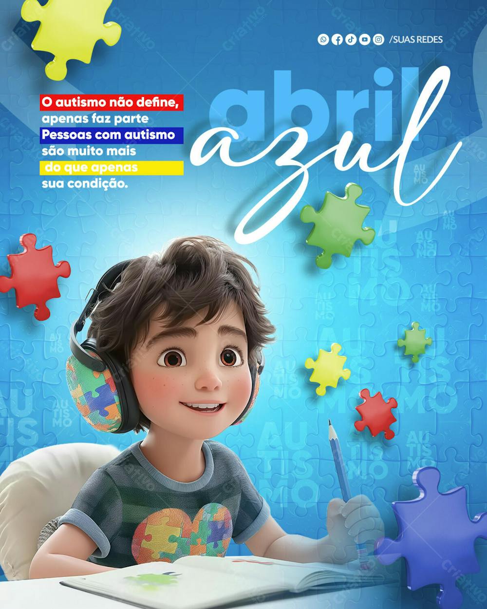 Abril Azul mês do autista