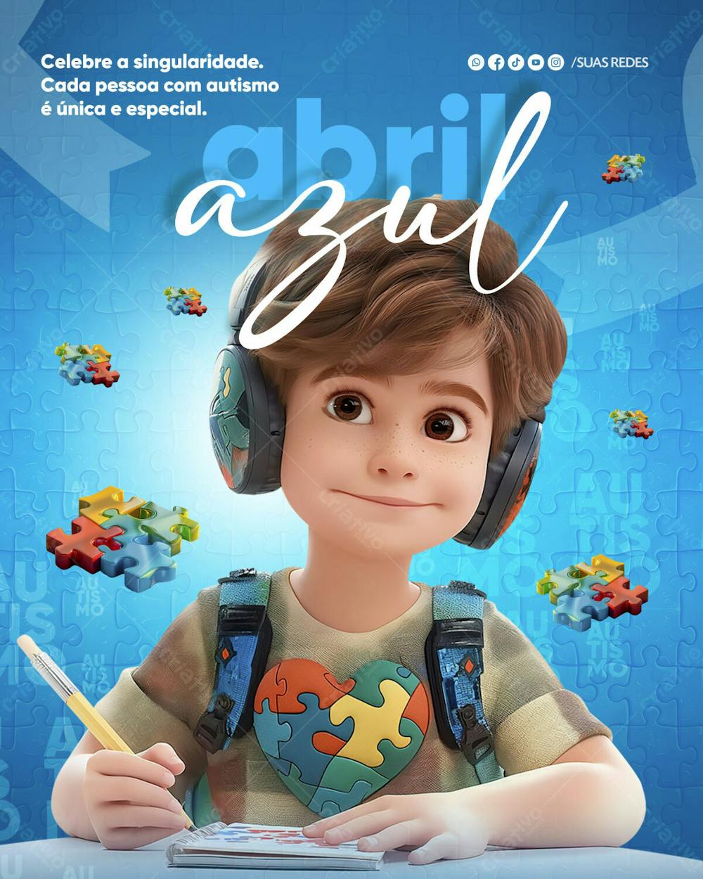 Abril Azul mês do autista