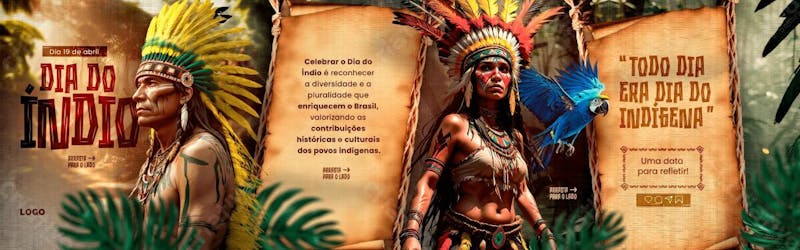 Dia dos povos indígenas dia do índio carrossel