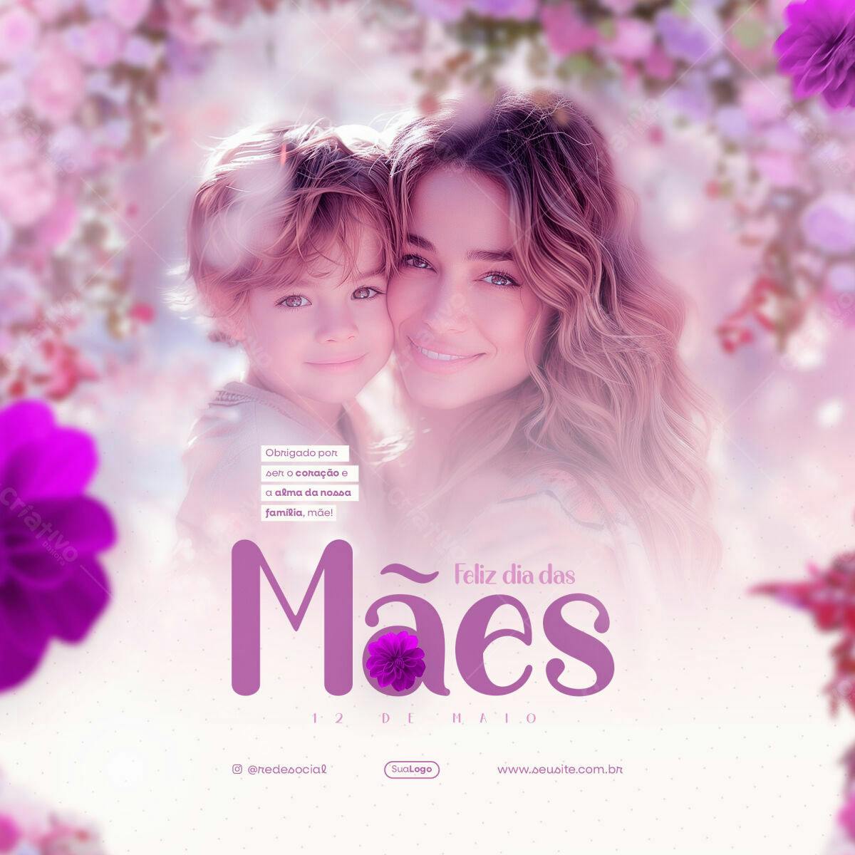 Postagem Dia das Mães PSD Editável