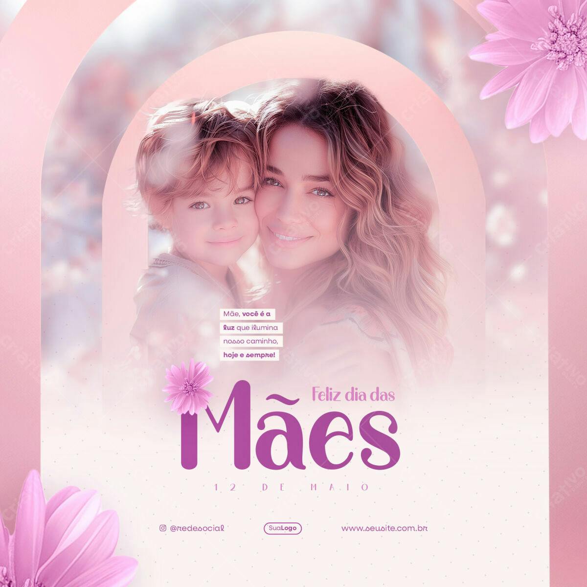 Postagem Dia das Mães PSD Editável