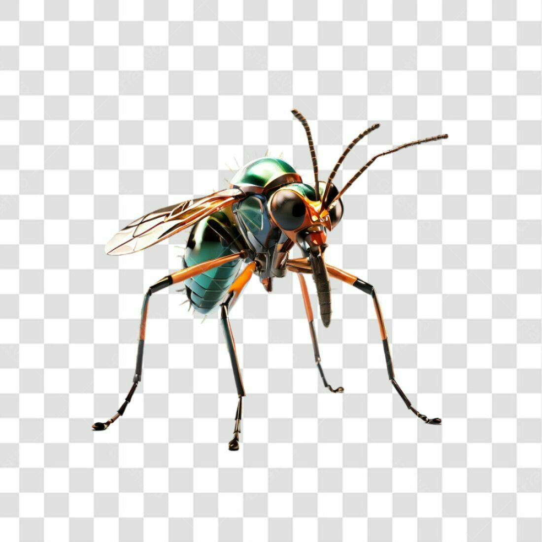 Icone Inseto metálico PNG com fundo transparente