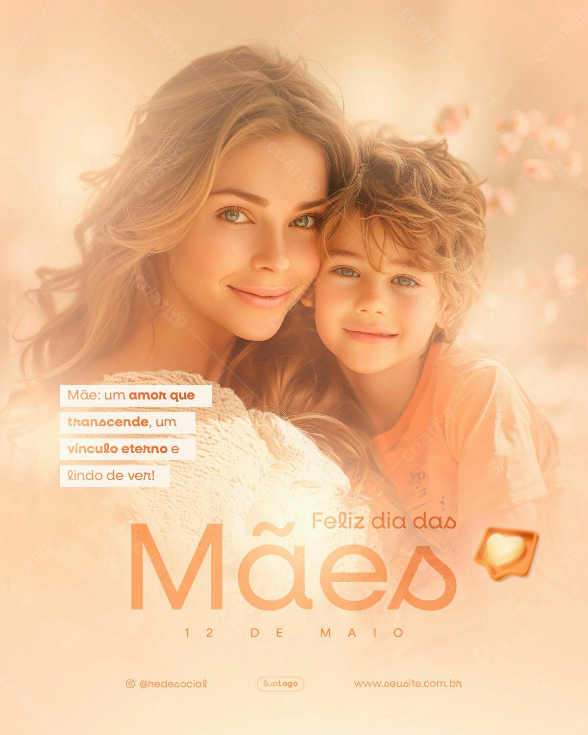 Postagem Dia das Mães PSD Editável