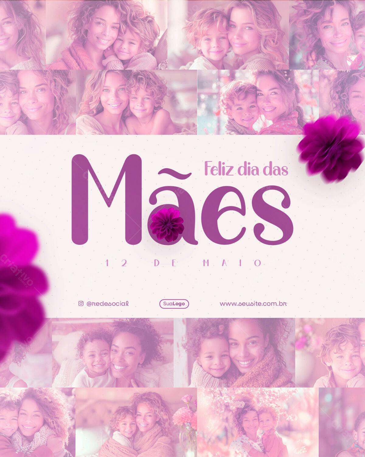 Postagem Dia das Mães PSD Editável