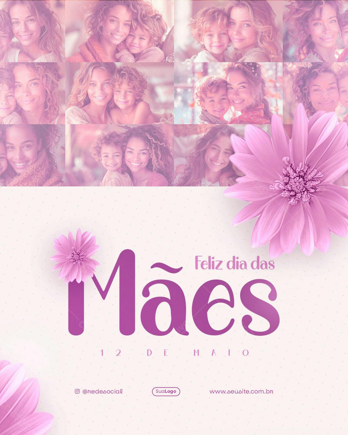 Postagem Dia das Mães PSD Editável
