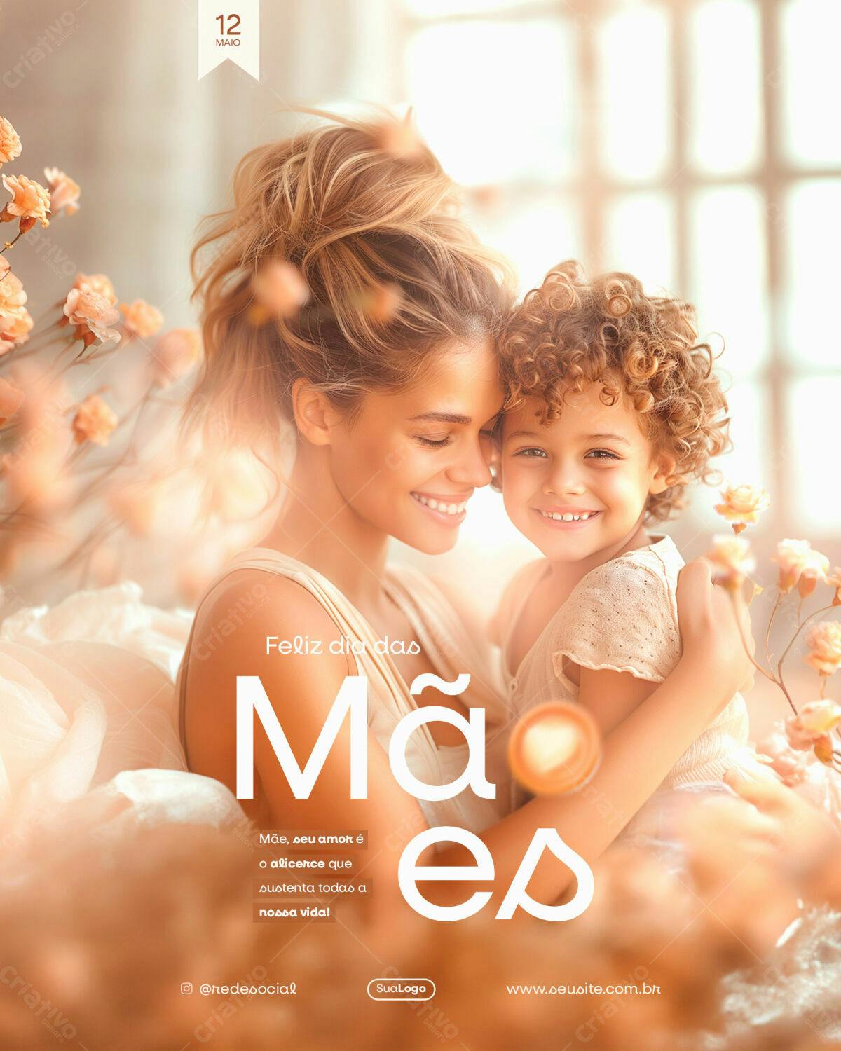 Flyer Dia das Mães PSD Editável