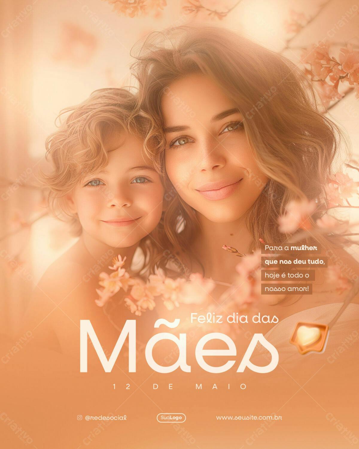 Postagem Dia das Mães PSD Editável