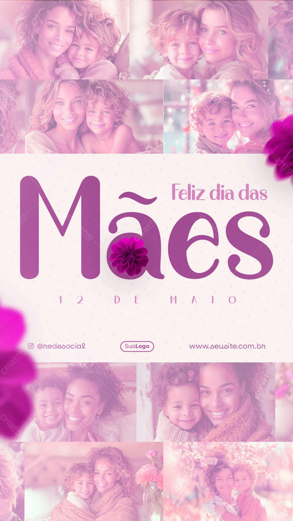 Flyer Dia das Mães PSD Editável