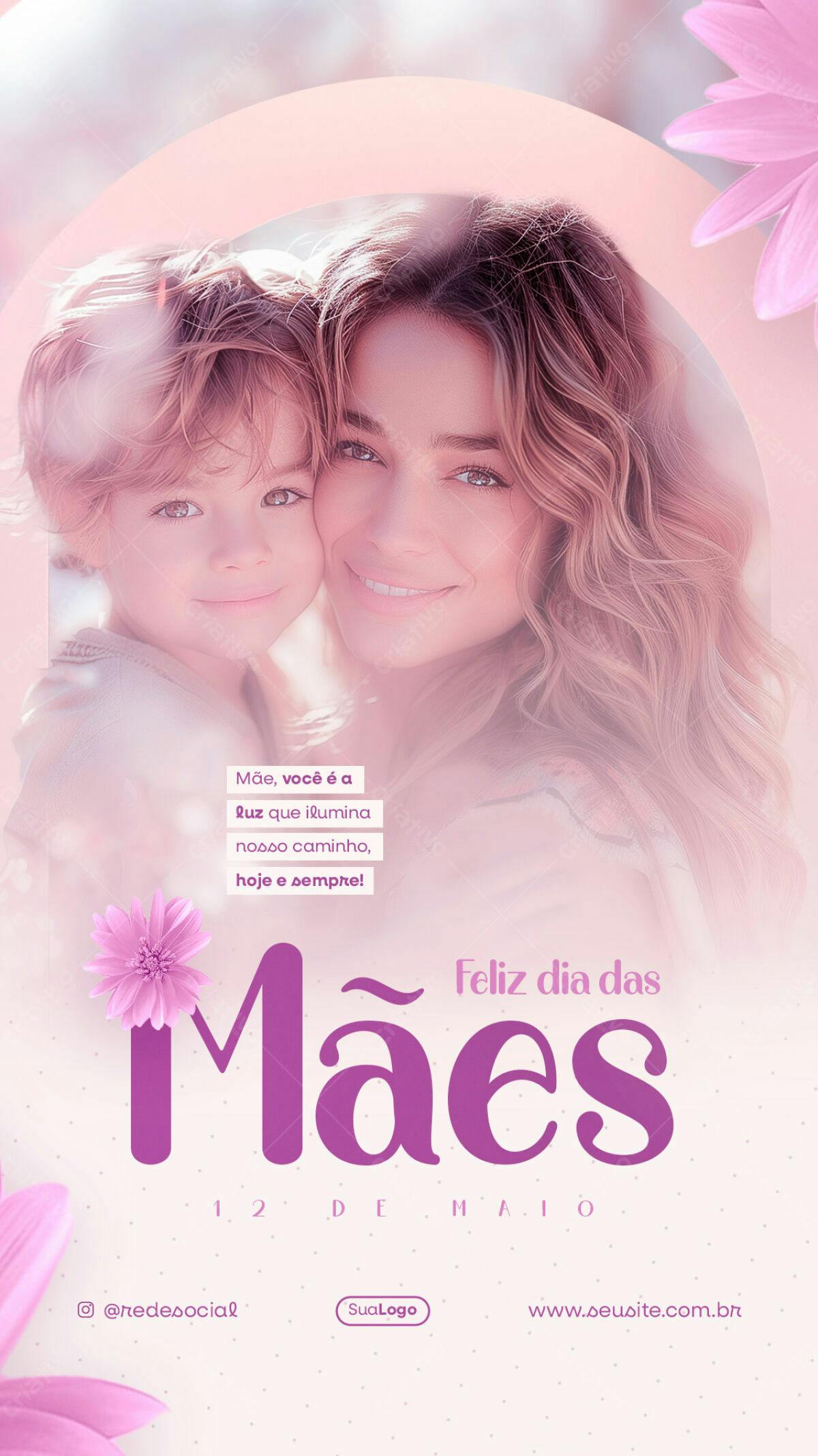 Post para Dia das Mães PSD Editável