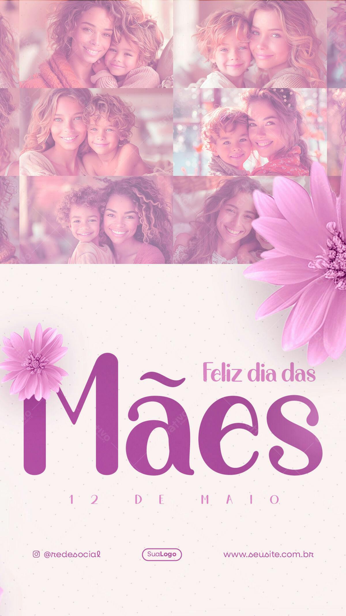 Flyer Dia das Mães PSD Editável