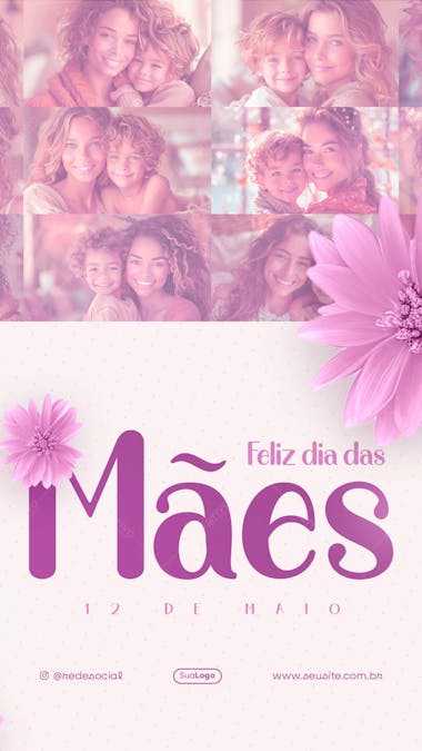 Dia das mães social media post story