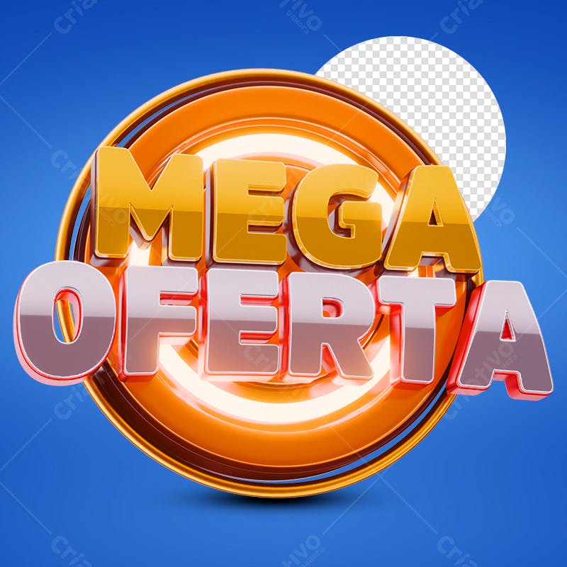 Banner Mega Oferta PSD Editável